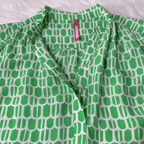 PLENTY Tracy Reese silk top sleeveless top hi-lo hemline women’s size medium - Picture 5 of 10